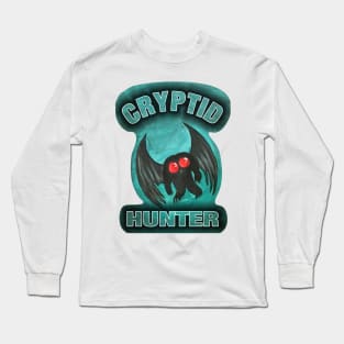 Cryptid Hunter (kawaii mothman) Long Sleeve T-Shirt